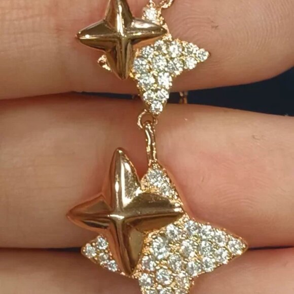 APM Monaco Double Météorites Rose Gold Adjustable Necklace - Picture 6 of 6